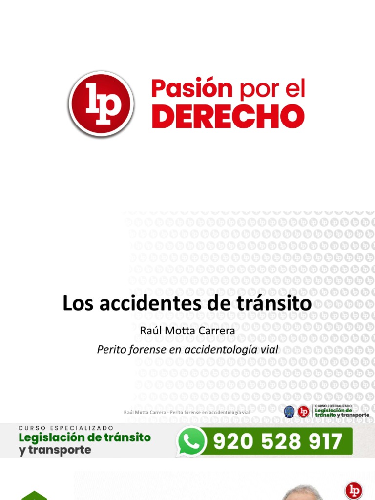 Los Accidentes De Tránsito Pdf Gratis 1 Pdf Seguridad Vial