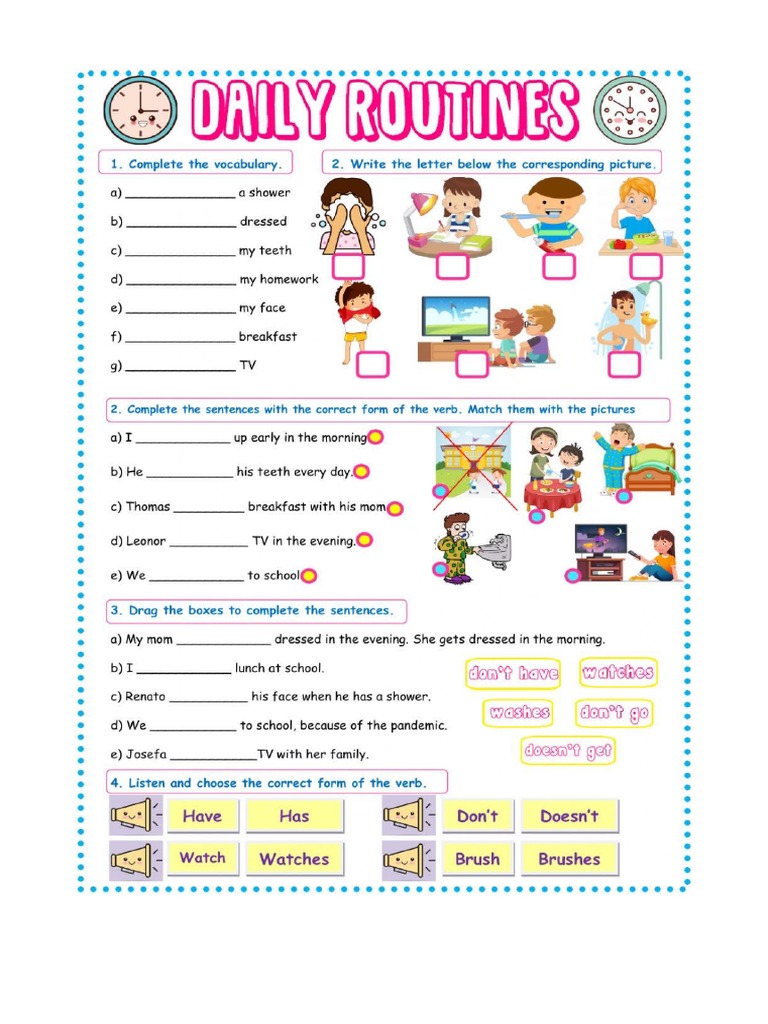 Daily Routines | PDF