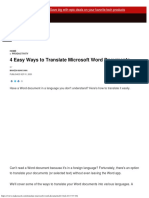 4 Easy Ways To Translate Microsoft Word Documents