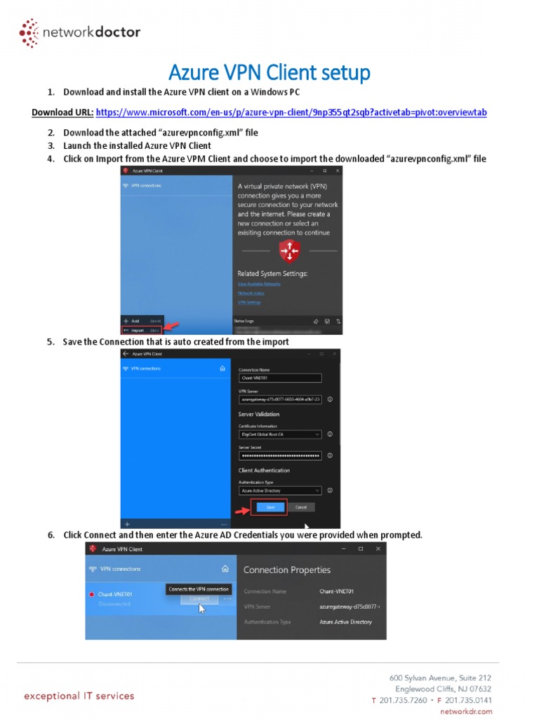 Azure VPN Client Installation Guide | PDF