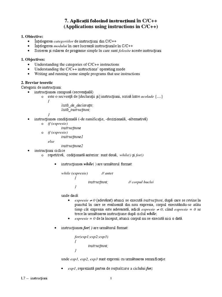 Lab07 s1 An1 22 23 | PDF