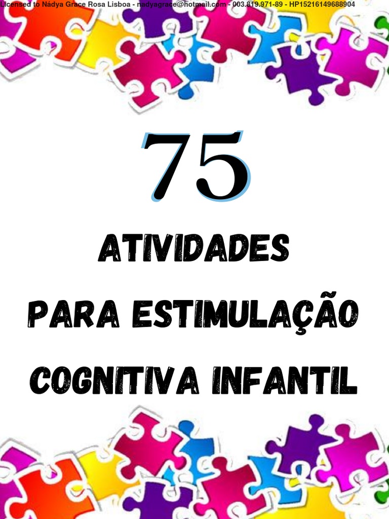 Atividades de estimulação cognitiva infantil | PDF