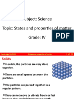 Cambridge - IV - Sci - Unit 3 - States and Properties of Matter