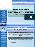 Kehidupan Awal Masyarakat Indonesia