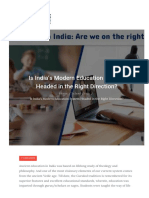 Is India's Modern Education System Headed in The Right Direction