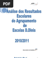 Relatório Final dos Resultados Escolares do Agrupamento 2010-2011