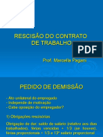 Rescisão Do Contrato de Trabalho