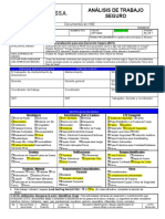 FORMATO DE ANALISIS DE TRABAJO SEGURO Iluminacion JUAN JOSE