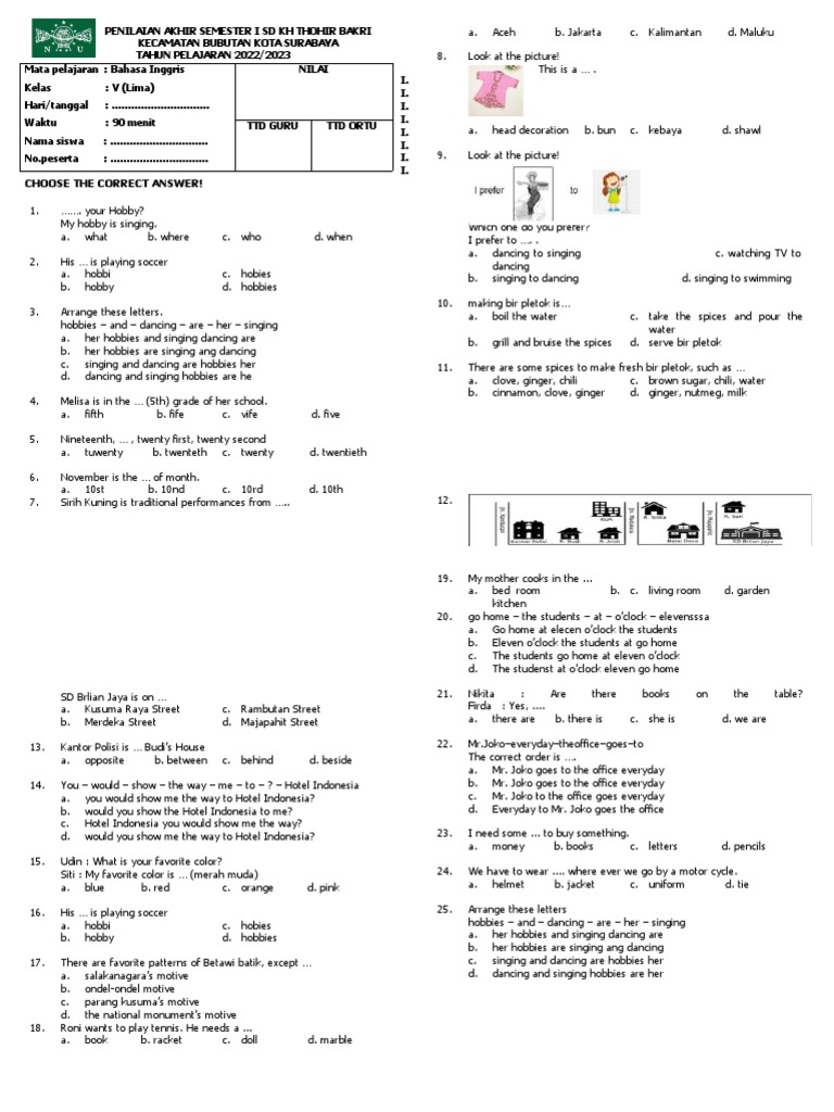 Bahasa Inggris Kelas 5 Pdf Food And Drink Cuisine