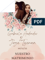 Invitación de Boda Floral Elegante Colores Suaves