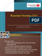 Resusitasi Neonatus 2010 18 November 2010