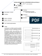 Organisation Africaine de La Propriete Intellectuelle: Fascicule de Brevet D'Invention