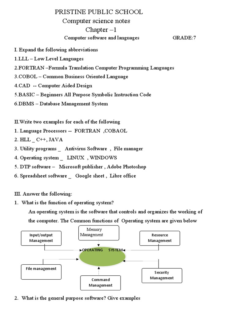 Grade 7 Computer Notes | PDF | Computer Program | Programming