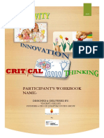 Creativity Innovation Critical Thinking Workbook
