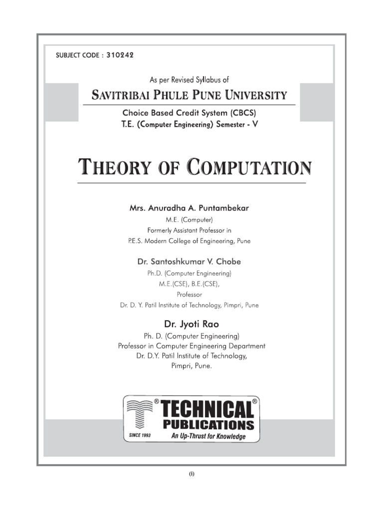 Theory of Computation | PDF