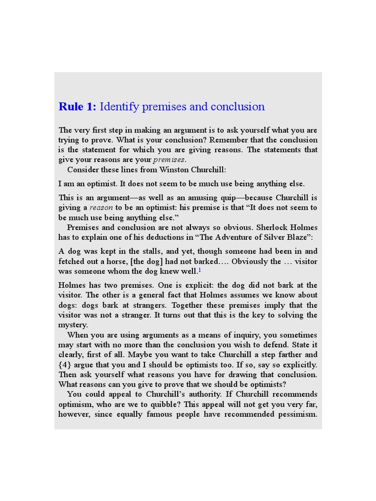 Rule 1 pdf argument reason