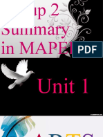 Group 2 Summary in MAPEH Unit 1-4 Arts