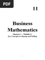 Business Mathematics (Module 6)