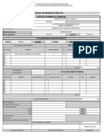 Declaración de Ingresos Brutos Ferretería