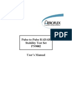 Pulse-to-Pulse RADAR Stability Test Set PN9002 User's Manual