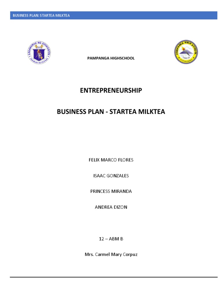 tea business plan pdf
