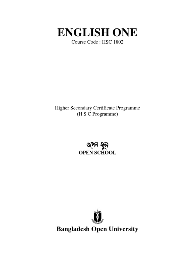 HSC English 1st Paper PDF