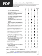 CD-RISC-25 Resilience Scale Overview | PDF
