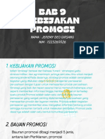 KEBIJAKAN PROMOSI