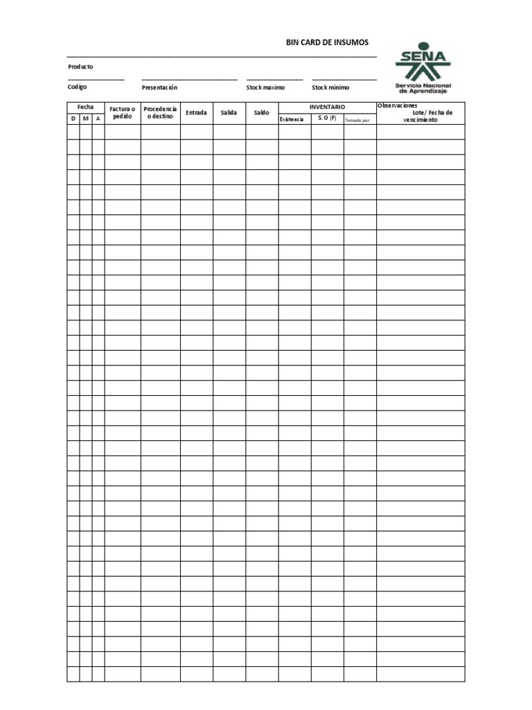 Receta Estandar en Blanco LUIS PDF Programa de computadora
