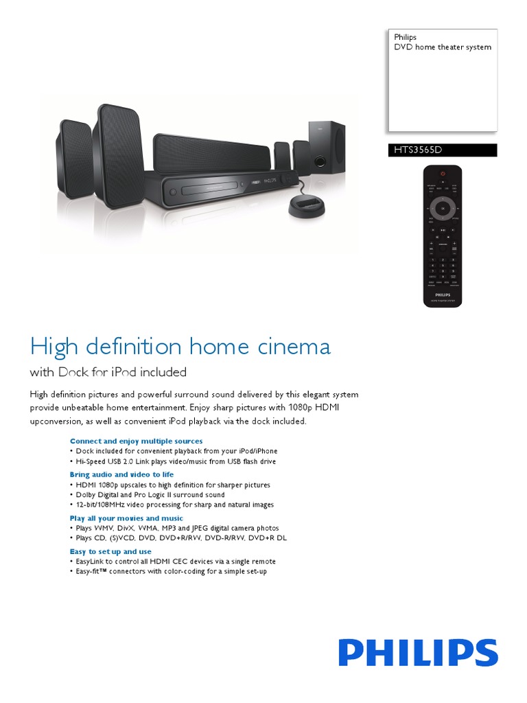 hts3565d 37 Pss PDF Loudspeaker Hdmi