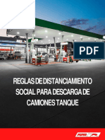 Reglas de Distanciamiento Social para Descarga de Camiones Tanque