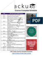 XAT Crash Course Complete Schedule