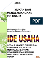 5 Menemukan Dan Mengembangkan Ide Usaha PPT Compressed