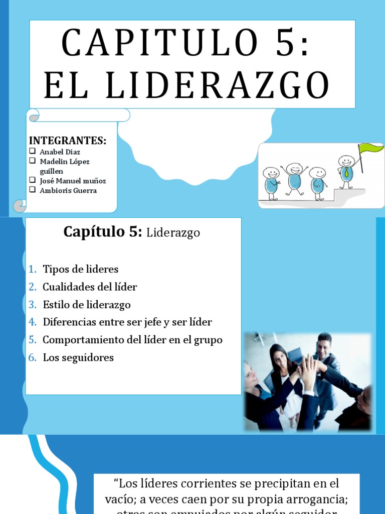 Capitulo 5 El Liderazgo L... | PDF | Liderazgo | Sicología