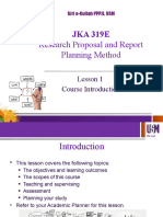 1 JKA 319E Course Introduction