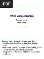 Unit V Classification