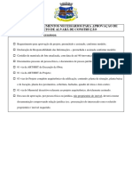 Checklist de Documentos Necessários para Aprovação de Projetos para Alvará de Construção