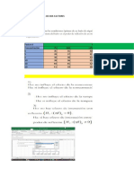 Análisis de dos factores para determinar temperatura óptima