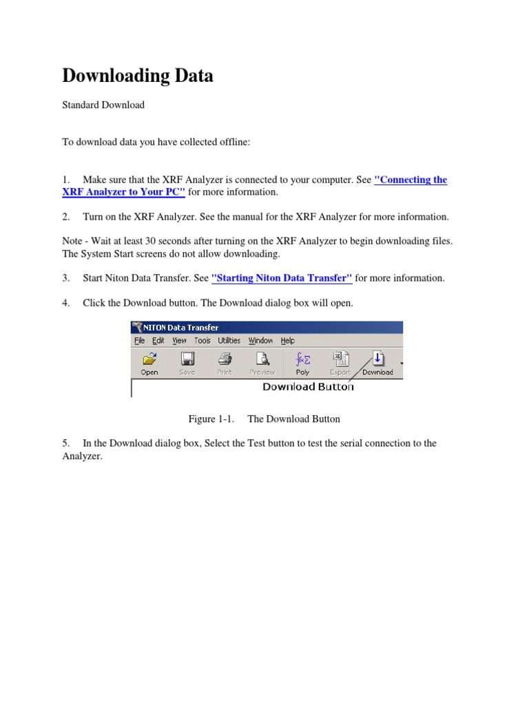 Niton Data Transfer Guide | PDF | Computer File | Filename