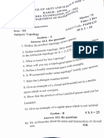 Topology Model Question Paper