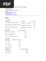 Mang Inasal Pricelist