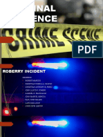 Criminal Evidence Roberry