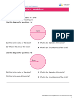 Third Space Learning Circles Arcs and Sectors GCSE Worksheet