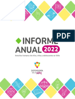 Informe Anunal 2022 Defensoría de La Niñez