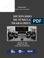 Dicionário de Súmulas Trabalhistas: Súmulas do TST e TRTs