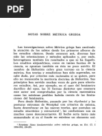 Notas Sobre La Metrica Griega
