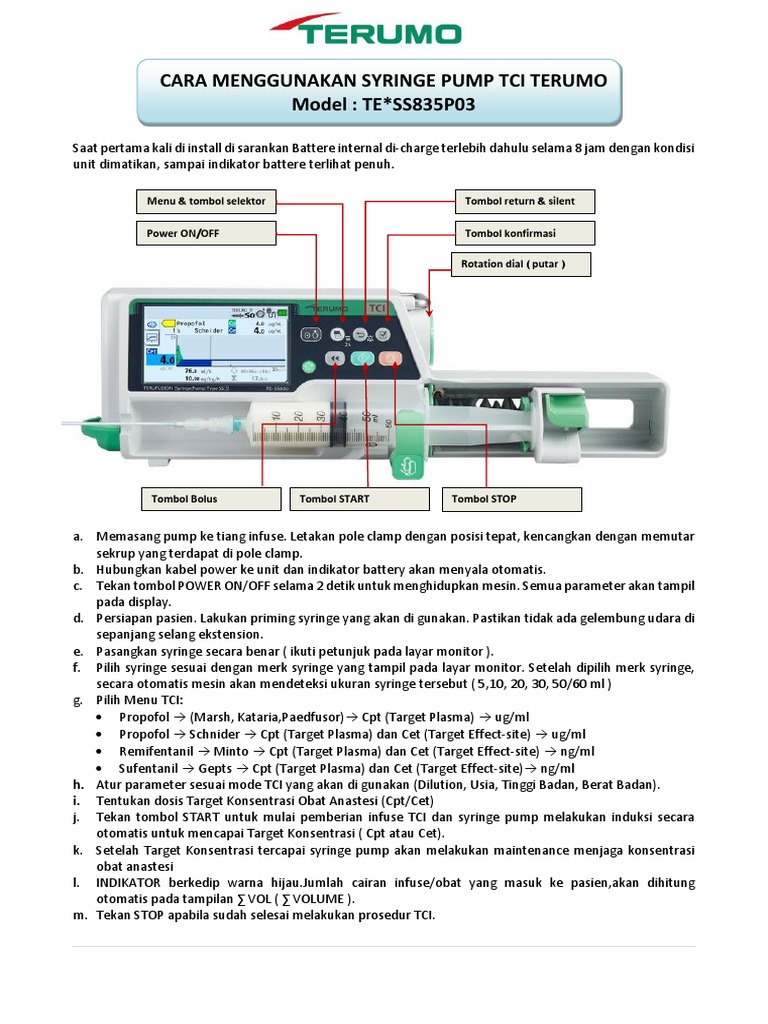 06 Ifu Syringe Pump Tci | PDF