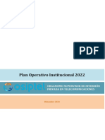 Plan Operativo Institucional 2022