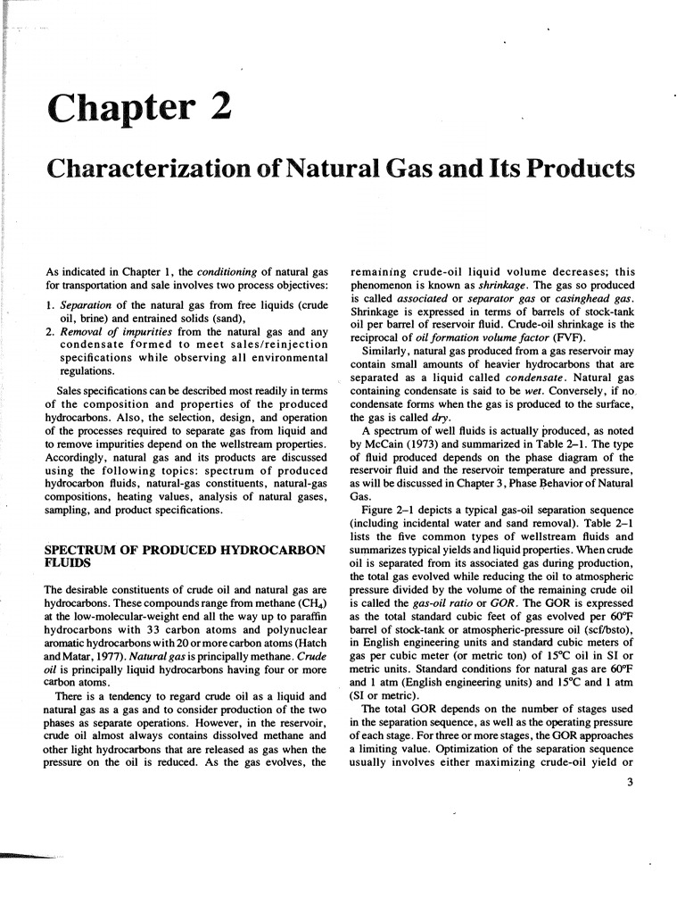 Characterization of Natural Gas PDF Petroleum Natural Gas