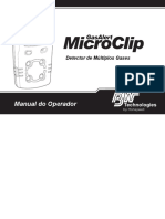 GasAlertMicroClip Operator Manual, Portuguese